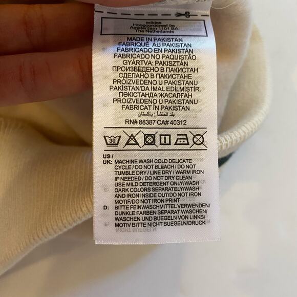 Adidas Womens Originals Wonder White Class of 72 Hoodie Sweatshirt PLUS 1X NWT - Picture 10 of 11